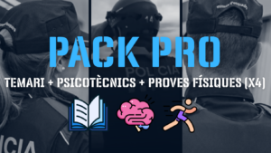 Curso Mossos d'Esquadra - Temario, psicotécnicos y pruebas físicas (Pack Pro)